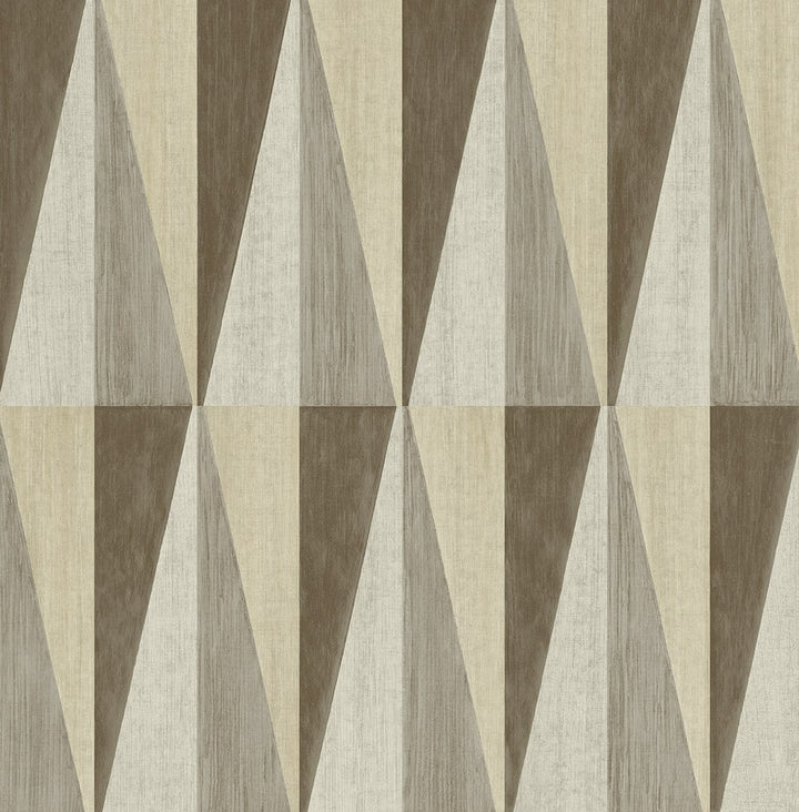 Pieced Diamonds Cafe by Seabrook Wallpaper Harry & Grace Peel and Stick United States 30.75 20.87" 20.5" - Fabric Carolina -