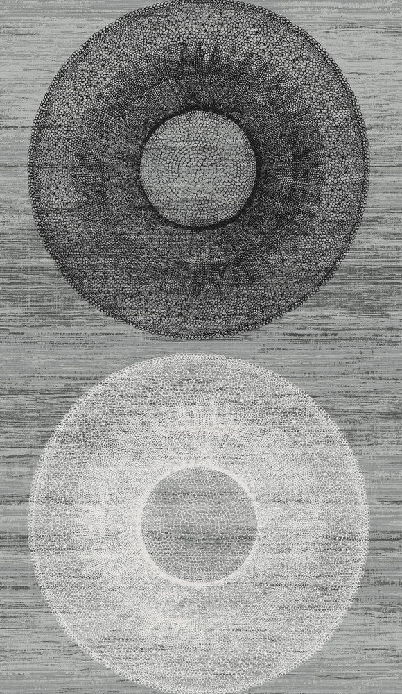 Large Circle Monochrome by Seabrook Wallpaper Harry & Grace Peel and Stick Netherlands 31.35 36" 20.9" - Fabric Carolina -