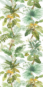 Tropical Leaf Trail Mural Greenery by Seabrook Wallpaper