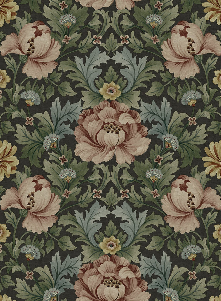Floral Garden Clove & Rosemary by Seabrook Wallpaper Harry & Grace Peel and Stick United States 30.75 13.9" 20.5" - Fabric Carolina -