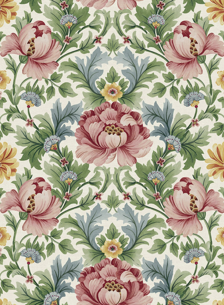 Floral Garden Spring Bloom by Seabrook Wallpaper Harry & Grace Peel and Stick United States 30.75 13.9" 20.5" - Fabric Carolina -