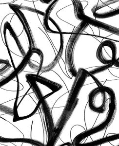 Graphic Linework Ebony by Seabrook Wallpaper