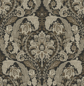 Thornton Vintage Damask Cliffside by Seabrook Wallpaper