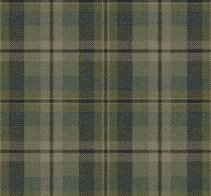 Thornbury Tailored Plaid Greenery by Seabrook Wallpaper