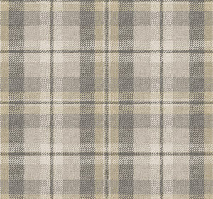 Thornbury Tailored Plaid Pavestone by Seabrook Wallpaper