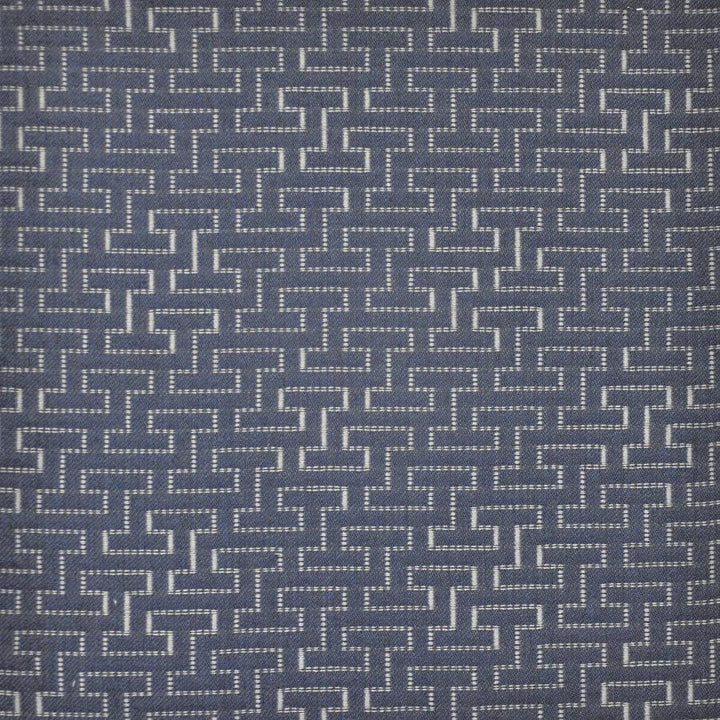 Hedge Maze # 7201 Blue Jeans by Maxwell Fabric HOME & GARDEN-ACT III 100% SUNBRELLA ACRYLIC USA V-6.5"H-7.1" 54" - Fabric Carolina -
