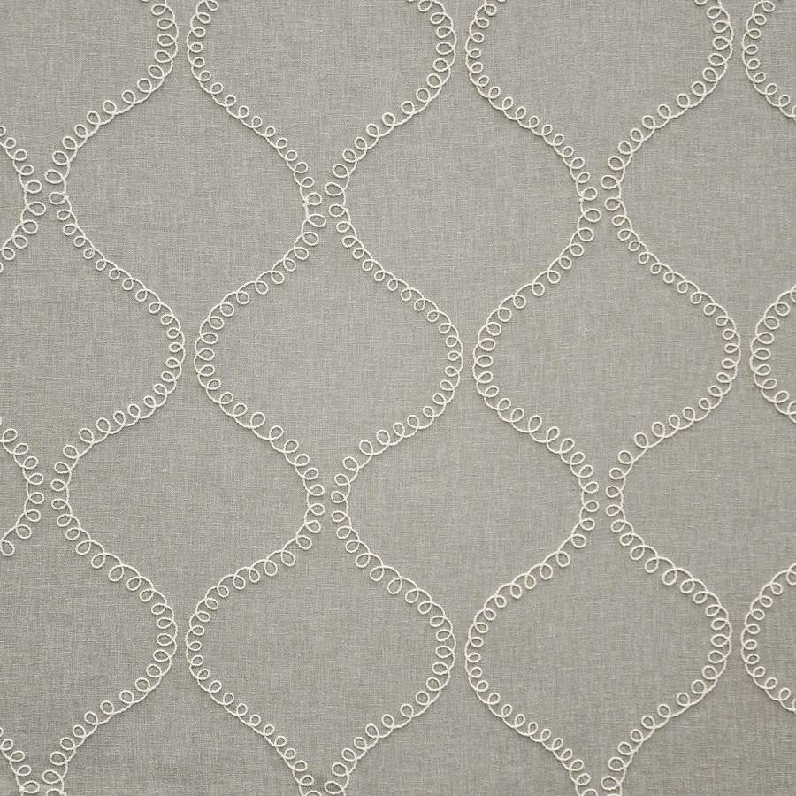Harpo # 671 Stone by Maxwell Fabric COLOR WAVES-NOMAD 47% POLYESTER/46% COTTON 7% LINEN INDIA V-18.9"H-8.7" 54"EMB51.5 - Fabric Carolina -