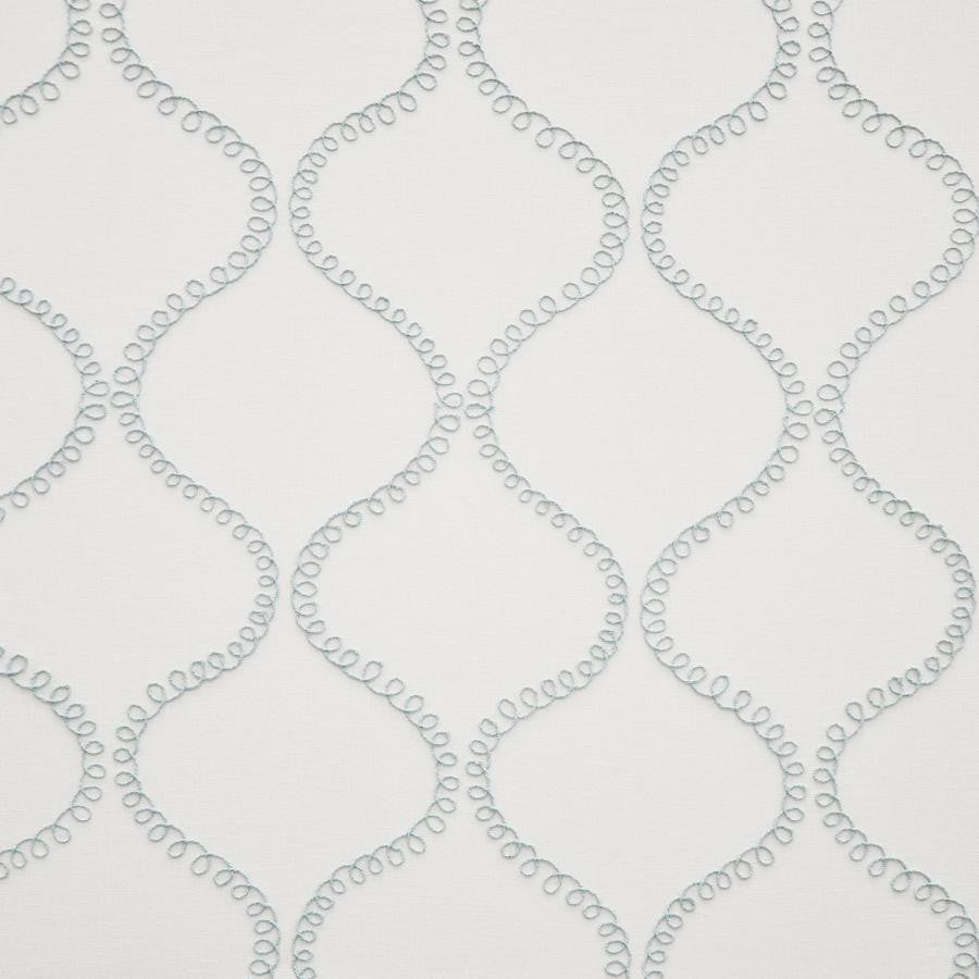 Harpo # 838 Spa by Maxwell Fabric COLOR WAVES-RIVIERA 47% POLYESTER/46% COTTON 7% LINEN INDIA V-18.9"H-8.7" 54"EMB51.5 - Fabric Carolina -