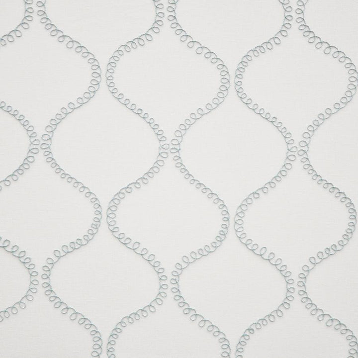 Harpo # 838 Spa by Maxwell Fabric COLOR WAVES-RIVIERA 47% POLYESTER/46% COTTON 7% LINEN INDIA V-18.9"H-8.7" 54"EMB51.5 - Fabric Carolina -
