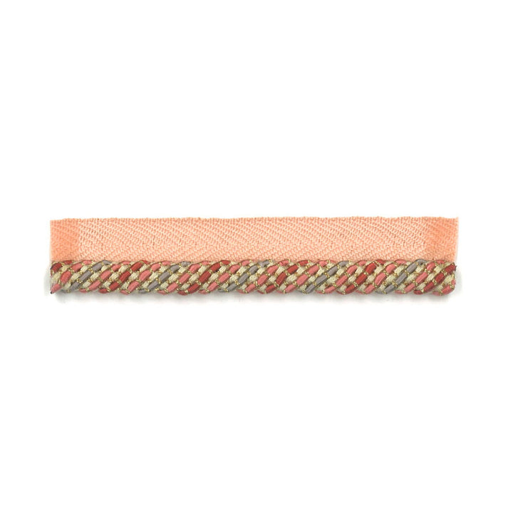 Hickory 10 Coral by Stout Trim New World Trim Volume Ii 56% Cotton 22% Spun Viscose 15% Polyester 6% Metallic 1% Nylon CHINA Horizontal: 0.75 and Vertical: 0 0.25 in - Fabric Carolina -