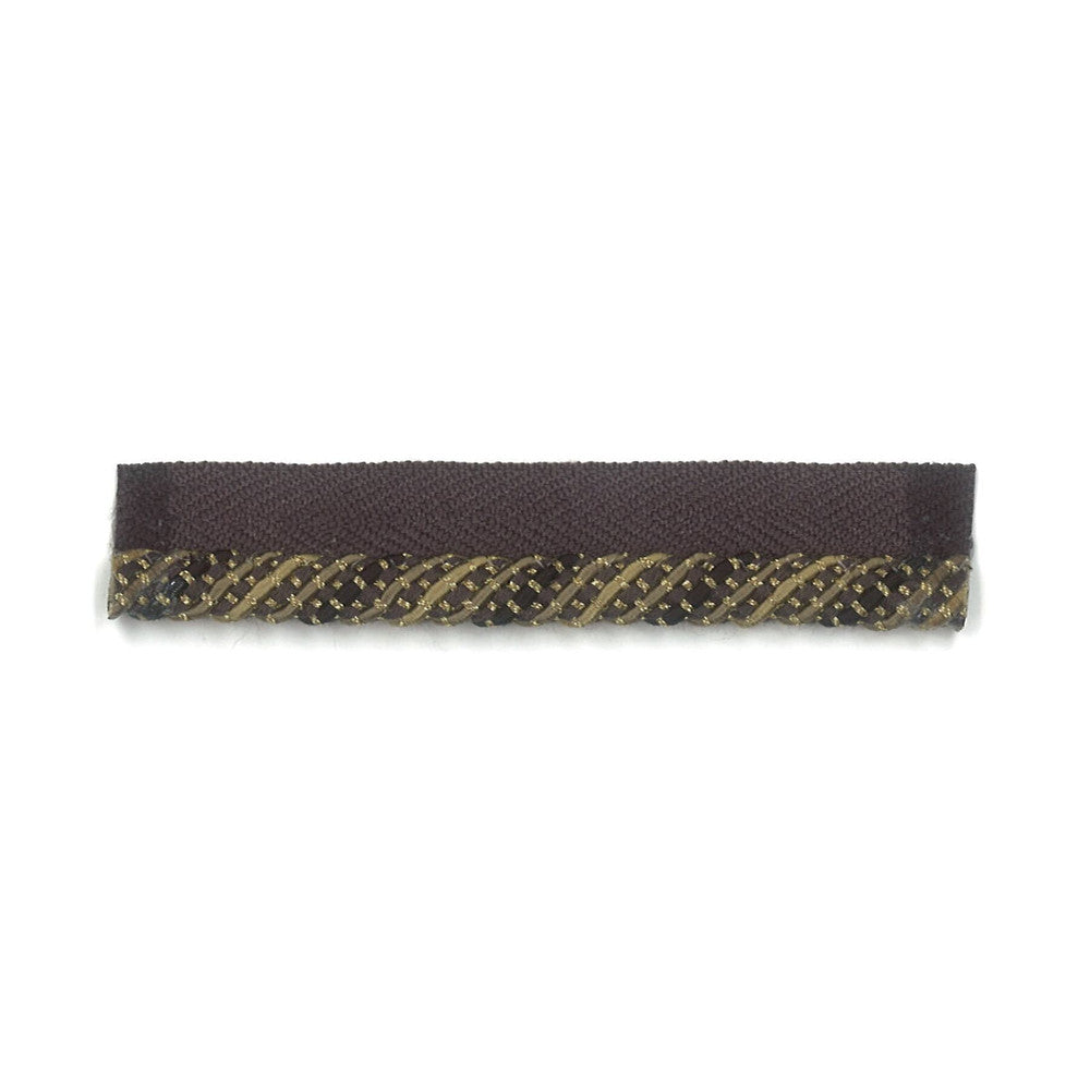 Hickory 4 Shadow by Stout Designer Trim NEW WORLD TRIM VOLUME II 56%COT 22%SVI 15%POL 6%MTL 1%NYL CHINA Horizontal: 0.75 and Vertical: 0 0.25 in - Swanky Fabrics -