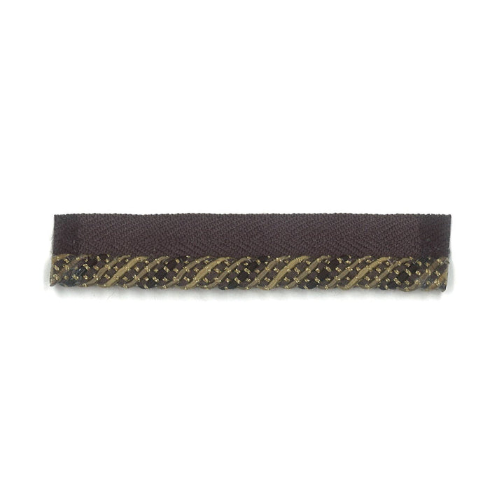 Hickory 4 Shadow by Stout Designer Trim NEW WORLD TRIM VOLUME II 56%COT 22%SVI 15%POL 6%MTL 1%NYL CHINA Horizontal: 0.75 and Vertical: 0 0.25 in - Swanky Fabrics -