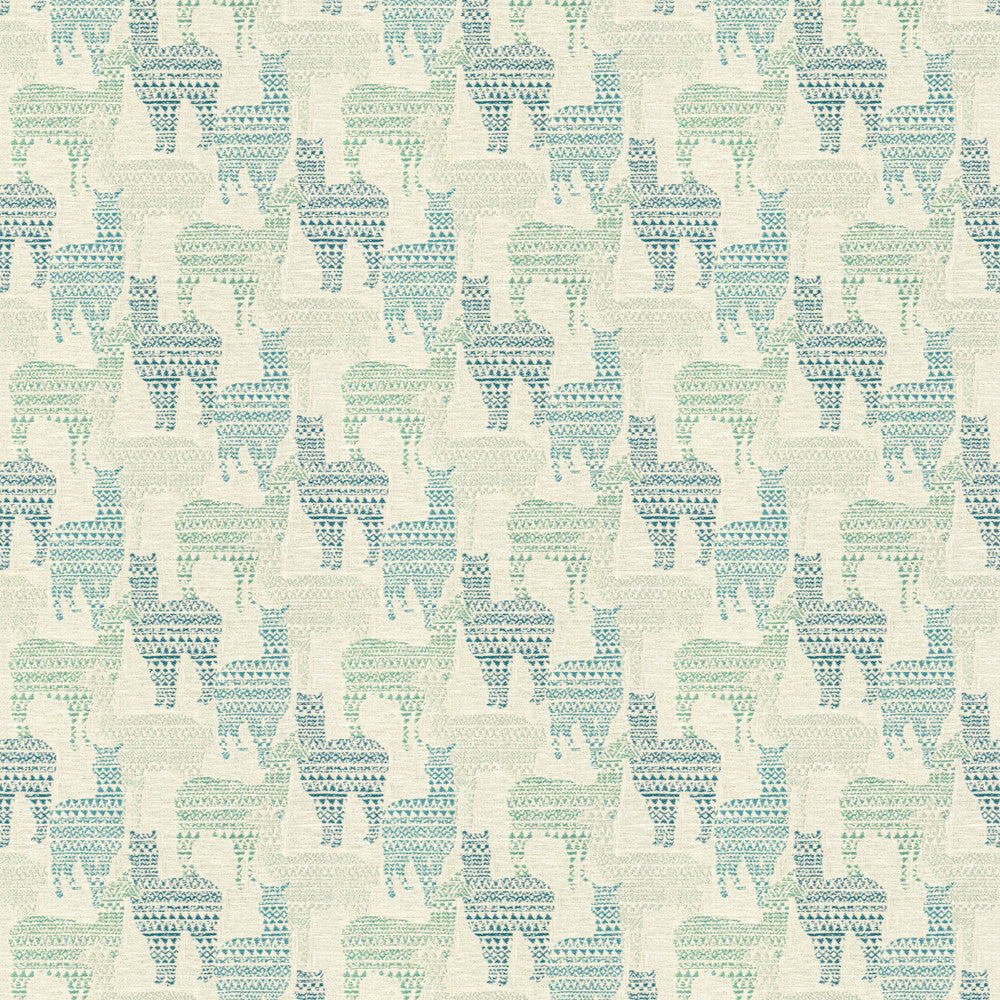 Hideaway 2 Marine by Stout Fabric COMFORTABLE LIVING GLACIER/LAGOON 27%COT 73%POL INDIA Horizontal: 13.625 and Vertical: 11.375 54 in - Fabric Carolina -