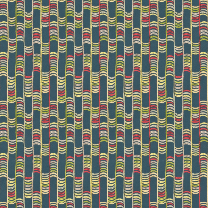 Hitherto 1 Festival by Stout Fabric RAINBOW LIBRARY LAKE/INDIGO 100%COT %BEMB INDIA </p><p>Repeat: 6.375 51.87 in - Fabric Carolina -