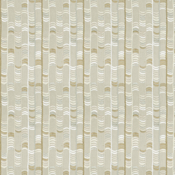 Hitherto 2 Natural by Stout Designer Fabric Rainbow Library Toast/Driftwood 100% Cotton Embroidery INDIA Horizontal: 12.875 and Vertical: 6.375 51.87 in - Swanky Fabrics -