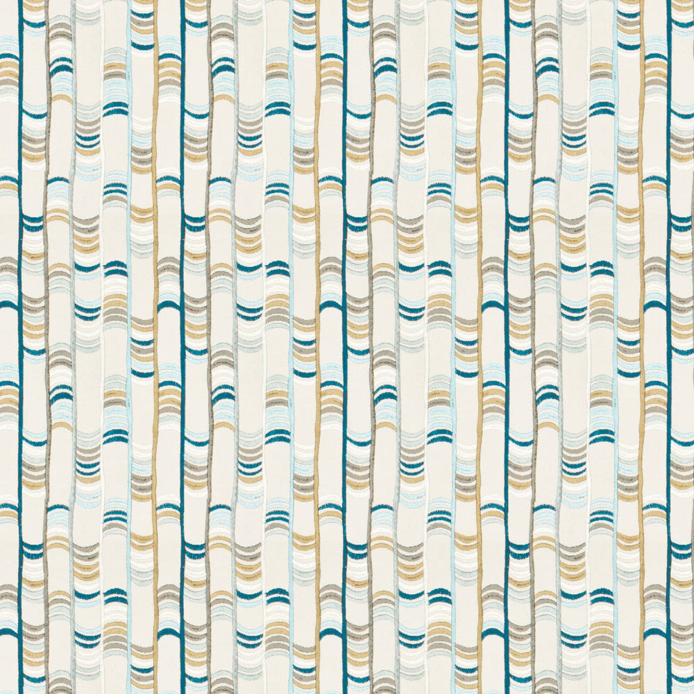Hitherto 5 Harbor by Stout Fabric RAINBOW LIBRARY LAKE/INDIGO 100%COT %BEMB INDIA </p><p>Repeat: 6.375 51.87 in - Fabric Carolina -