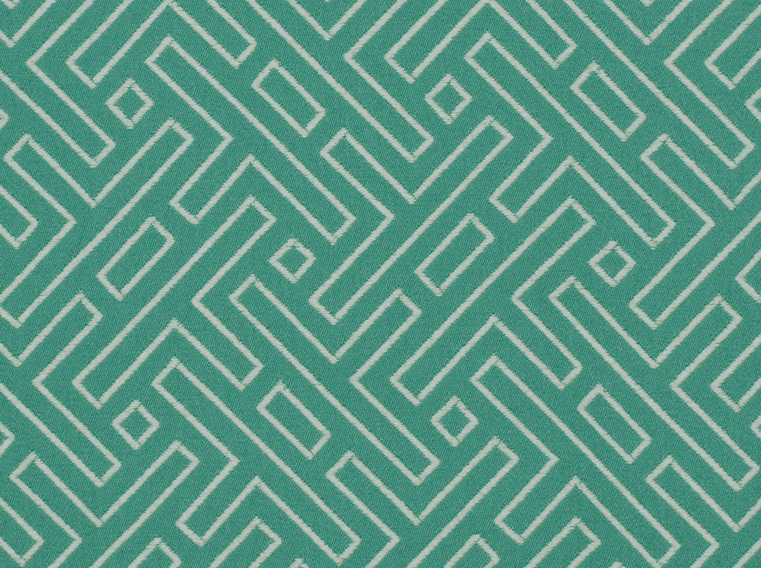 Greek Key Heirloom Fabric Hl Belami Caribbean 7 1/2 Yards