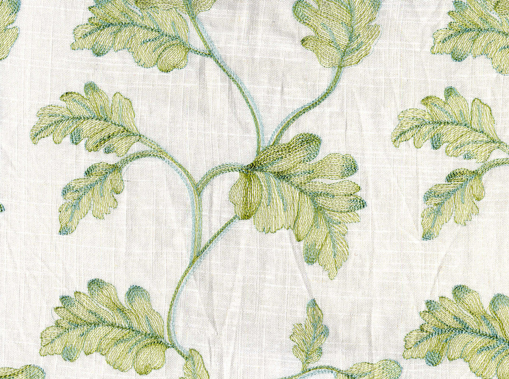 Hl Bressana Seagrass 220 by Heirloom Fabric MUST BUY 15 YARDS MINIMUM 55% Linen 45% Viscose China - H: 10.5", V: 15.25" 54" - Fabric Carolina - Heirloom