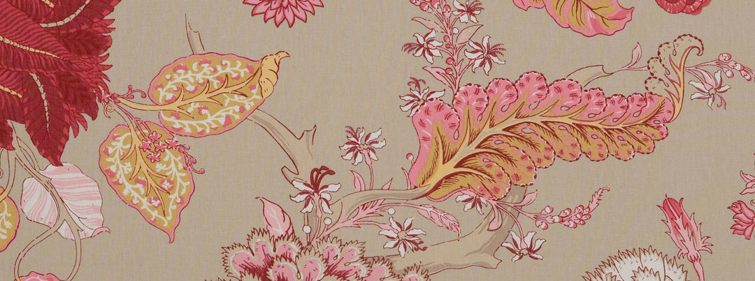 Hl-Darjeeling Wide Width 5 Lt Beige/Pink by Covington Designer Fabric