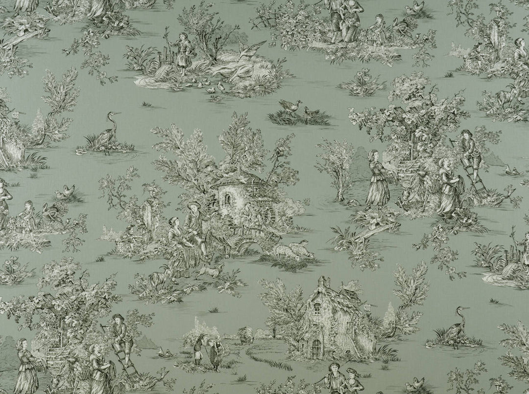 Hl-Pastorale 80 Grey/Black by Covington Designer Fabric