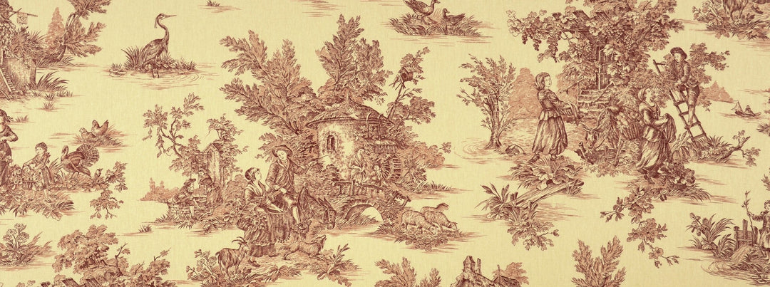 Hl-Pastorale Wide Width 34 Red/Orange by Covington Designer Fabric