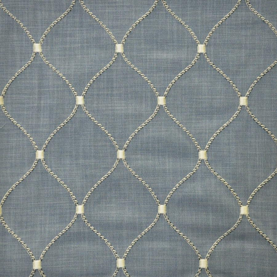 Havering # 104 Denim by Maxwell Fabric Color Theory-Vol.Vii Neptune BASE: 100% POLYESTER
65% VISCOSE EMB: 35% COTTON INDIA V-6.30" H-4.48" 53" - Fabric Carolina -
