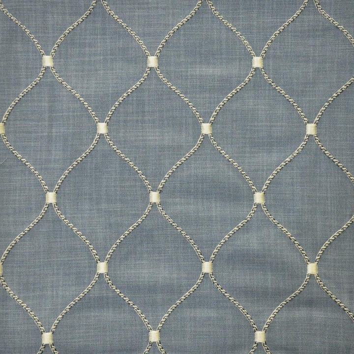 Havering # 104 Denim by Maxwell Fabric Color Theory-Vol.Vii Neptune BASE: 100% POLYESTER
65% VISCOSE EMB: 35% COTTON INDIA V-6.30" H-4.48" 53" - Fabric Carolina -