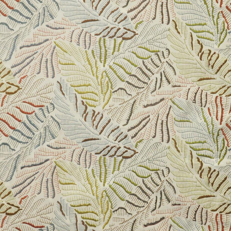 Hazelden # 701 Coral Reef by Maxwell Fabric Color Theory-Vol.Vii Lychee BASE: 100% COTTON
EMB: 80% VISCOSE
20% SPUN POLYESTER INDIA V-12.4" H-25" 54" - Fabric Carolina -