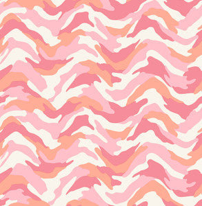 Stealth Pink Camo Wave Wallpaper by Brewster
