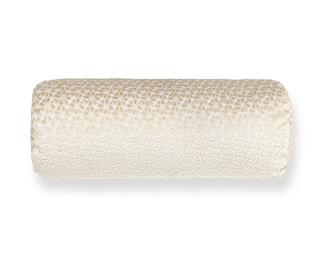 Petal Velvet Pillow 21 X 7 - Ivory HNBADK273320001 by Scalamandre Designer Pillow