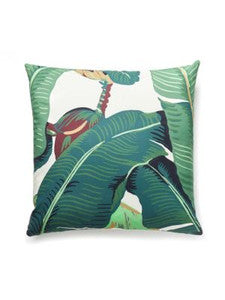 Scalamandre Pillows Hinson Palm Pillow 22 X 22 - Green