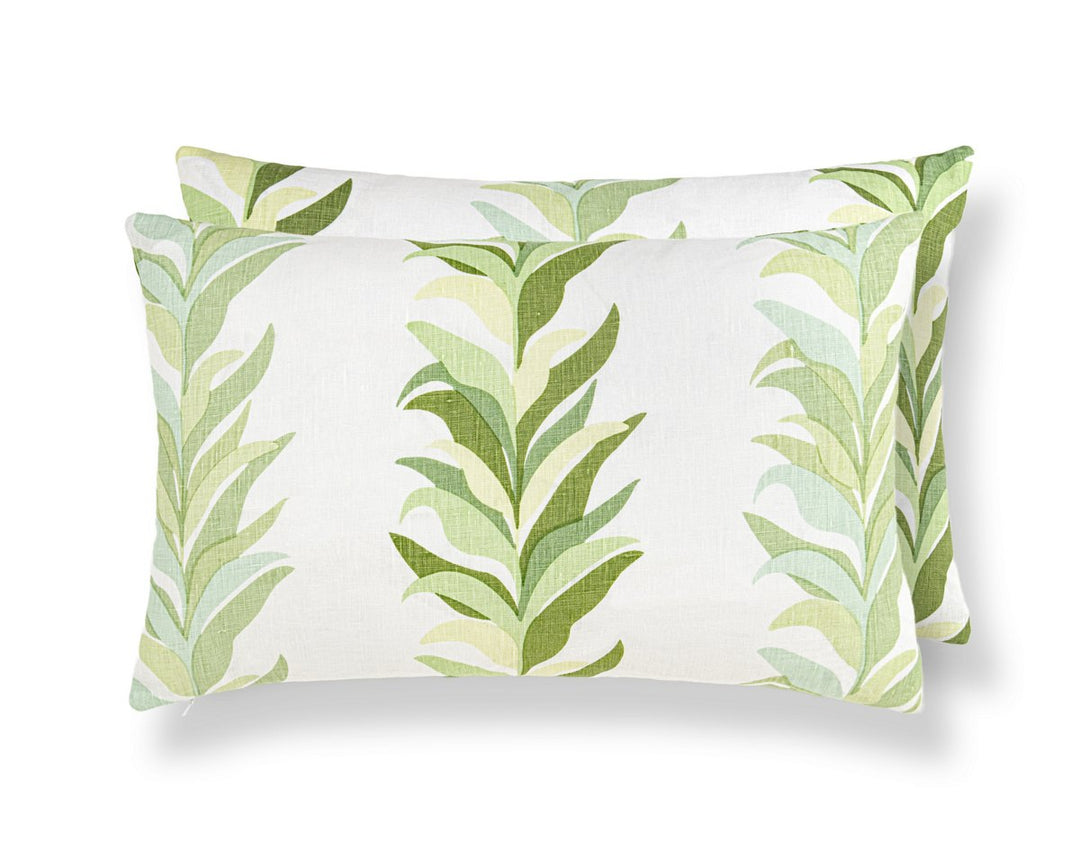 Chira Island Pillow 14 X 22 - Leaf HNLBDK166520001 by Scalamandre Designer Pillow