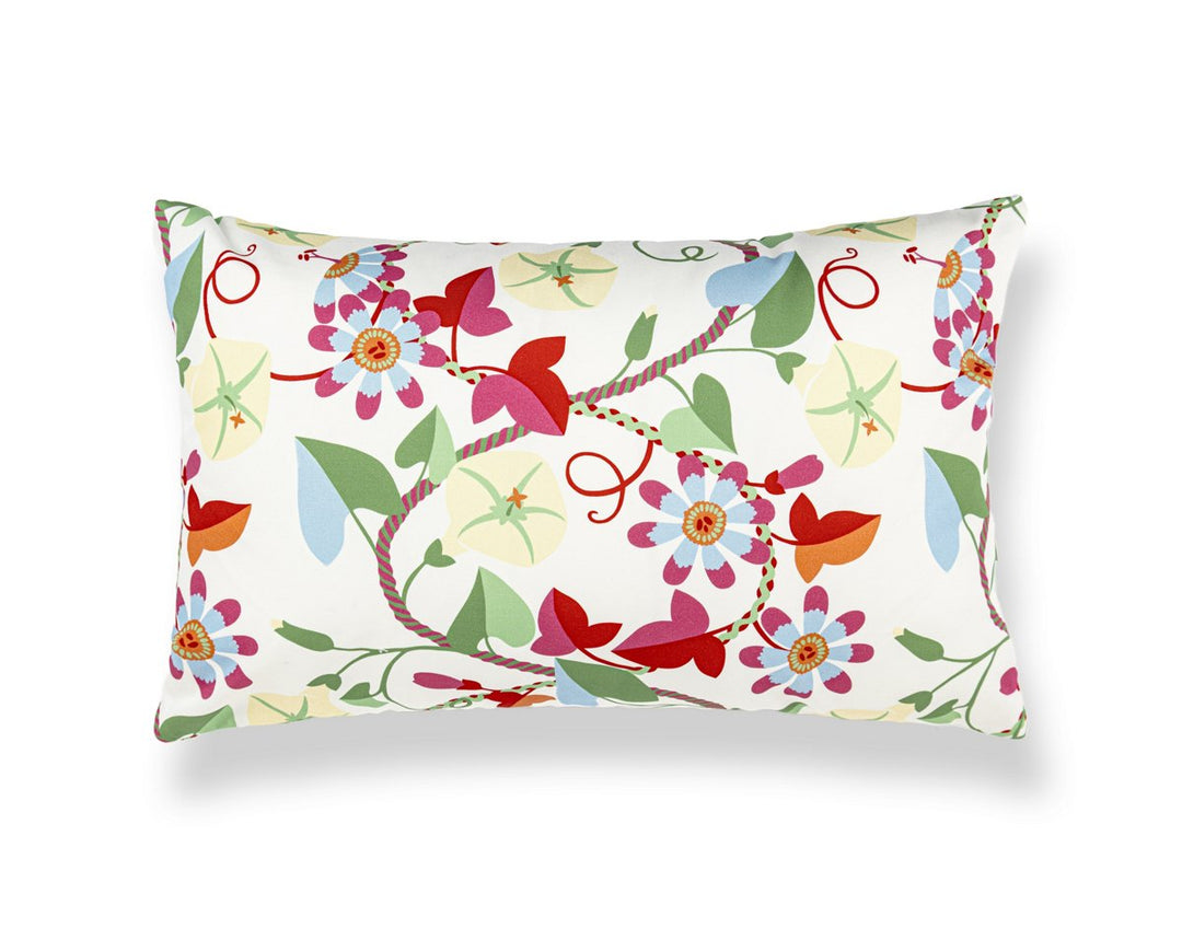 Morning Glory Pillow 14 X 22 - Primary HNLBDK166580001 by Scalamandre Designer Pillow