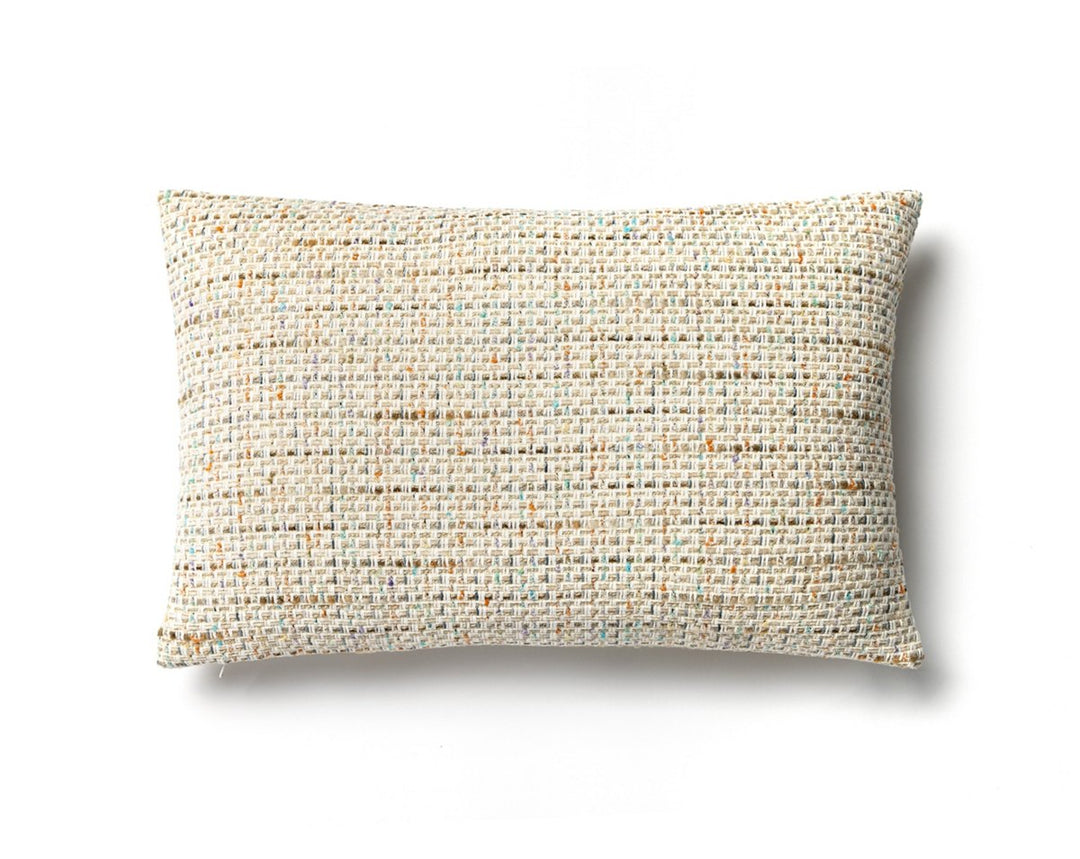 Confetti Pillow 14 X 22 - Cream HNLBDK420070001 by Scalamandre Designer Pillow