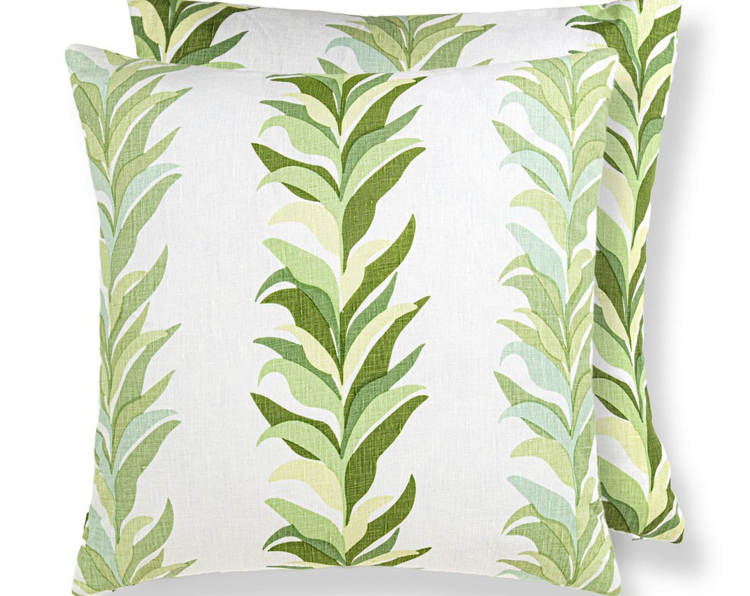 Chira Island Pillow 22 X 22 - Leaf HNSDDK166520001 by Scalamandre Designer Pillow