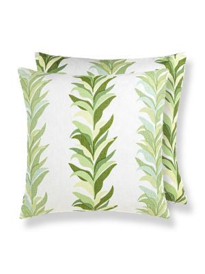 Chira Island Pillow 22 X 22 - Leaf HNSDDK166520001 by Scalamandre Pillows COLOR POP 100% LINEN U.S.A. Horizontal: and Vertical: 0 - Fabric Carolina -