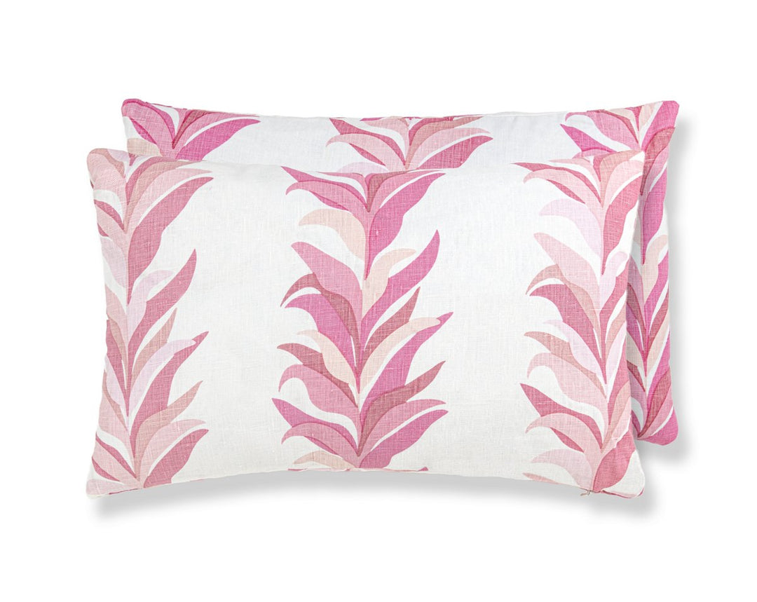 Chira Island Pillow 14 X 22 - Azalea HNLBDK166520002 by Scalamandre Designer Pillow
