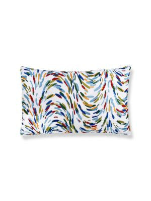 Fountain Embroidery Pillow 14 X 22 - Tropicalblue HNLBDK273360002 by Scalamandre Pillows COLOR POP 72% LINEN 28% VISCOSE U.S.A. Horizontal: and Vertical: 0 - Fabric Carolina -