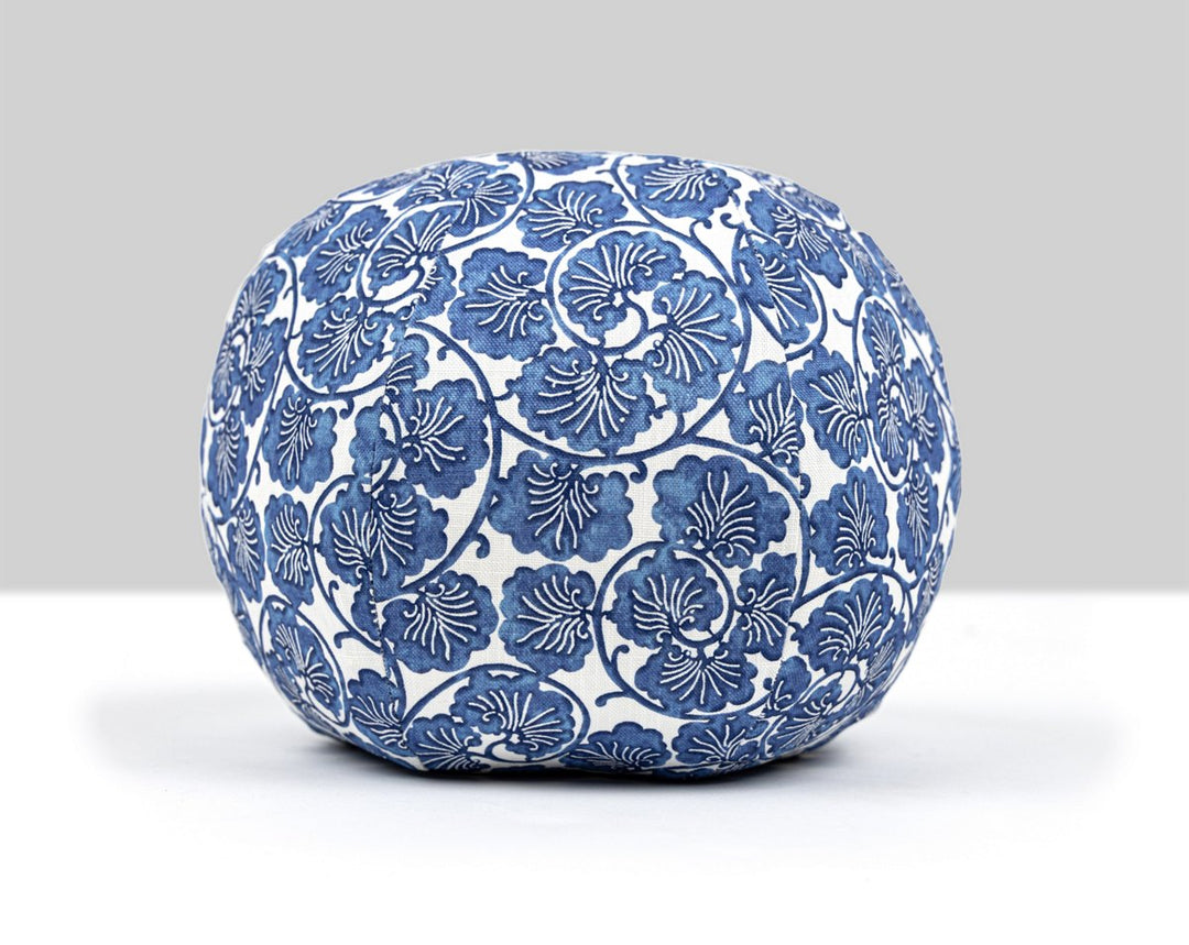 May Pillow 12 Dia - Cobalt HNRADK166560002 by Scalamandre Designer Pillow