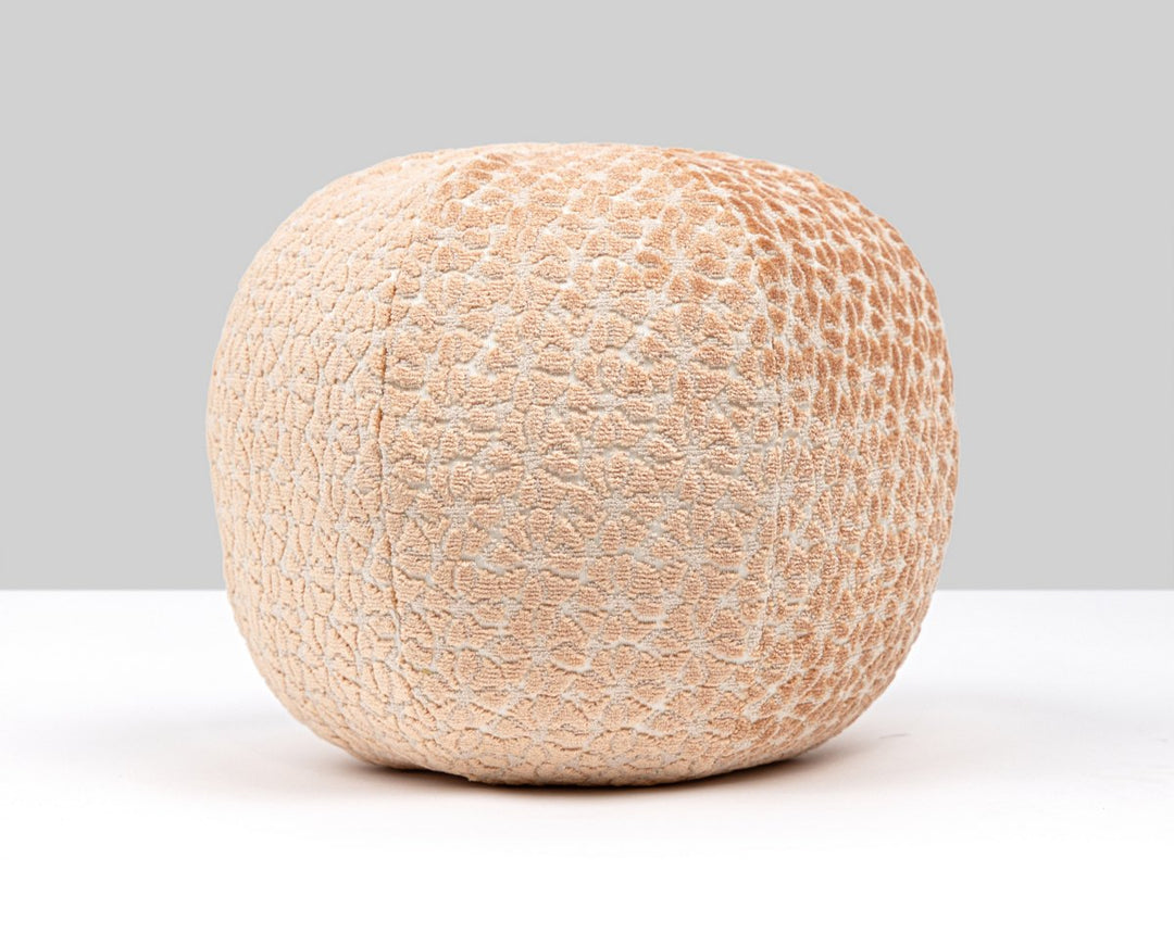 Petal Velvet Pillow 12 Dia - Peachfuzz HNRADK273320002 by Scalamandre Designer Pillow