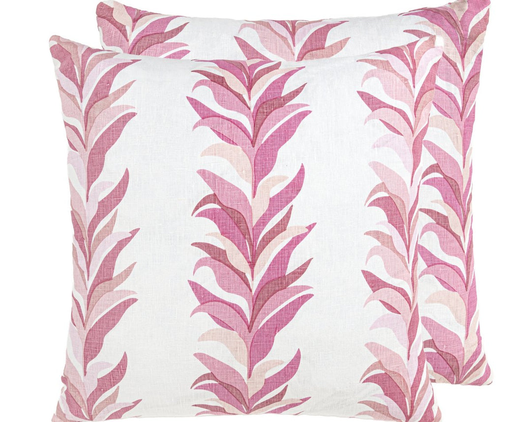 Chira Island Pillow 22 X 22 - Azalea HNSDDK166520002 by Scalamandre Designer Pillow