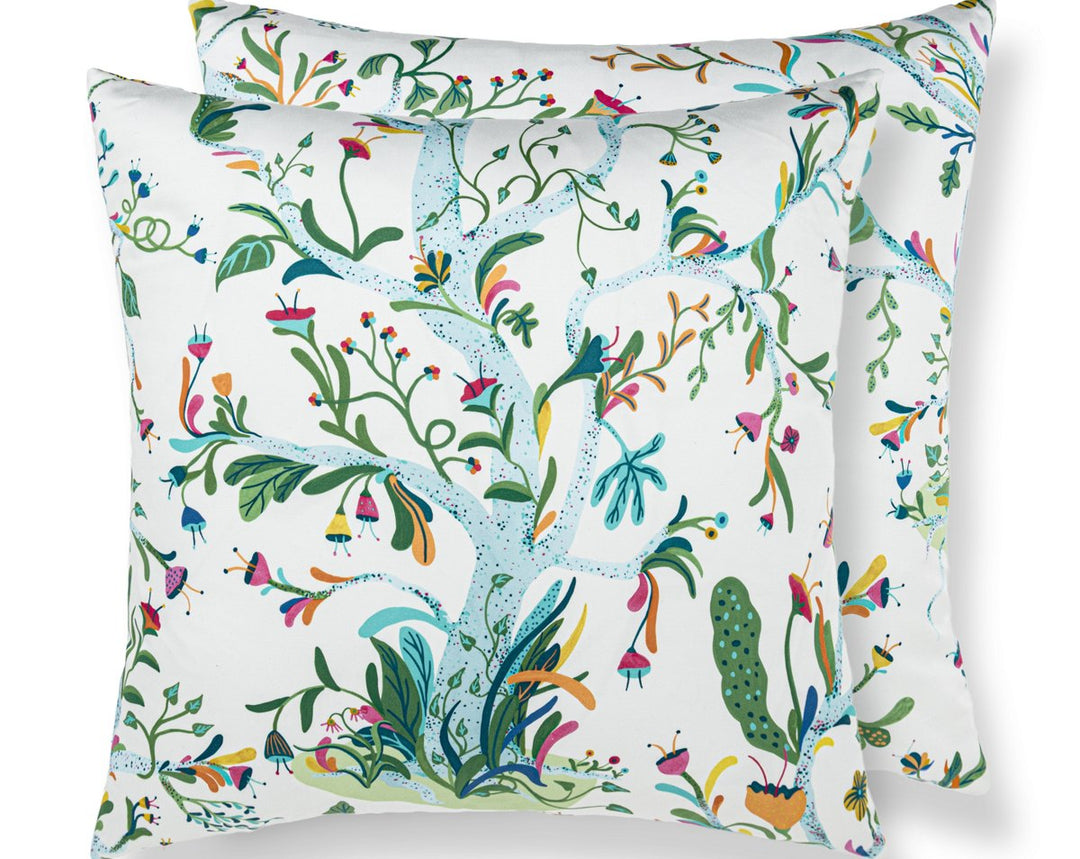 Enchanted Meadow Pillow 22 X 22 - Sage HNSDDK166540002 by Scalamandre Designer Pillow
