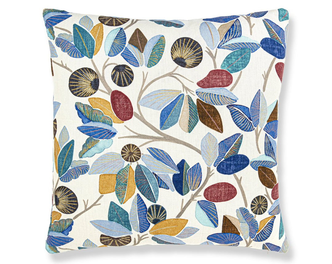 Linden Pillow 22 X 22 - Cobalt HNSDDK166570002 by Scalamandre Designer Pillow
