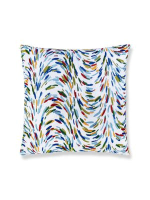 Fountain Embroidery Pillow 22 X 22 - Tropicalblue HNSDDK273360002 by Scalamandre Pillows COLOR POP 72% LINEN 28% VISCOSE U.S.A. Horizontal: and Vertical: 0 - Fabric Carolina -