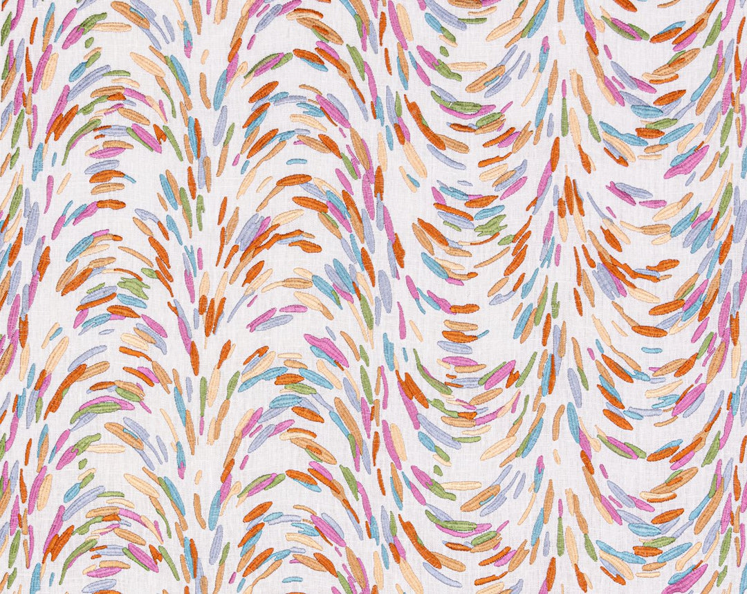 Fountain Embroidery Peach HN273360003 by Hinson Designer Fabric