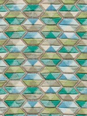 Carousel Aqua HN420060003 by Hinson Designer Fabric HINSON LIBRARY 77% VISCOSE 15% POLYESTER 8% COTTON TURKEY MEDIUM DUTY Horizontal: 3.8" and Vertical: 6.5" 50 - Swanky Fabrics -