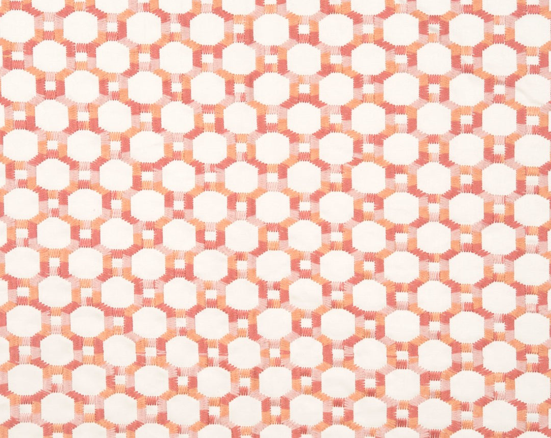 Island Trellis Peach HN420140003 by Hinson Designer Fabric