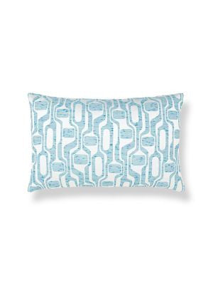 Telly Pillow 14 X 22 - Blueskies HNLBDK273350003 by Scalamandre Pillows COLOR POP 92% COTTON 8% NYLON U.S.A. Horizontal: and Vertical: 0 - Fabric Carolina -