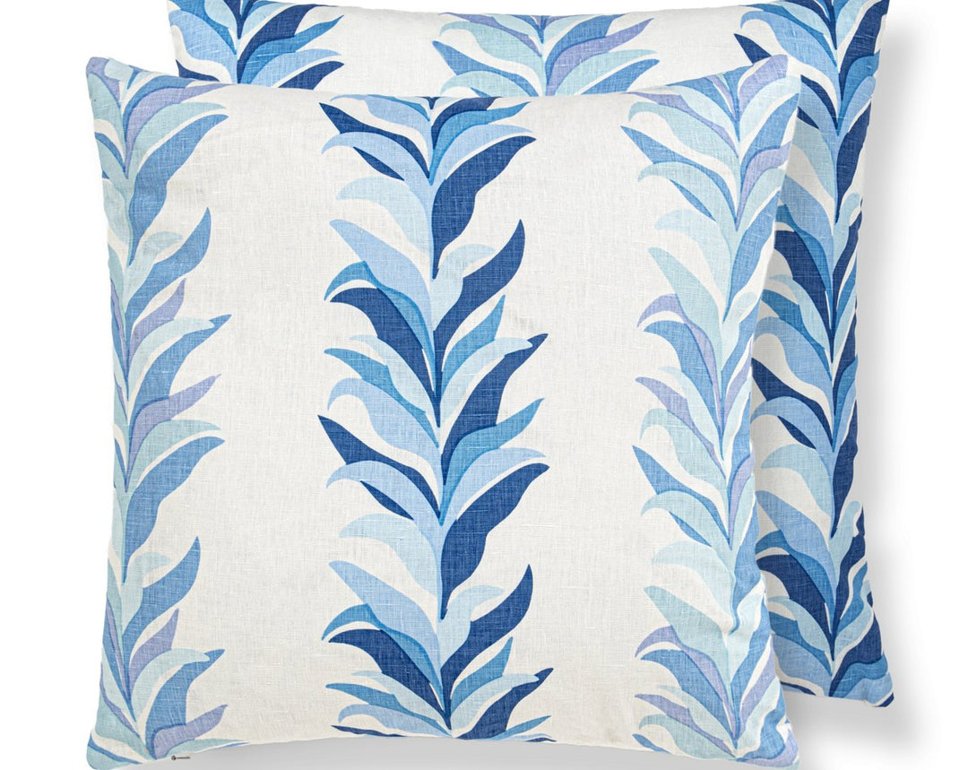 Chira Island Pillow 22 X 22 - Blue Marine HNSDDK166520003 by Scalamandre Designer Pillow