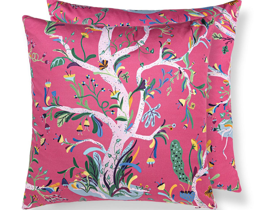 Enchanted Meadow Pillow 22 X 22 - Peony HNSDDK166540003 by Scalamandre Designer Pillow